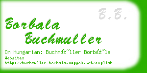 borbala buchmuller business card
